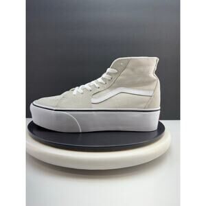 Vans Sk8-Hi Tapered Stackform Mens Size 9.5 Light Beige Skate Shoes Sneakers